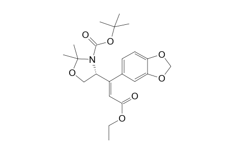 (4R)-4-[(E)-1-(1,3-benzodioxol-5-yl)-3-ethoxy-3-keto-prop-1-enyl]-2,2-dimethyl-oxazolidine-3-carboxylic acid tert-butyl ester