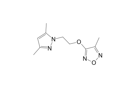 3-[2-(3,5-Dimethyl-1H-pyrazol-1-yl)ethoxy]-4-methyl-1,2,5-oxadiazole