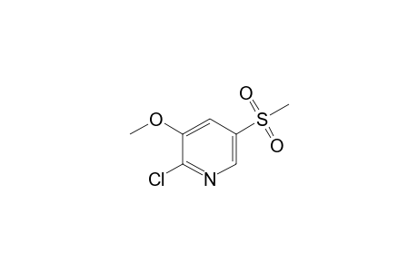 Pyridine, 2-chloro-3-methoxy-5-(methylsulfonyl)-