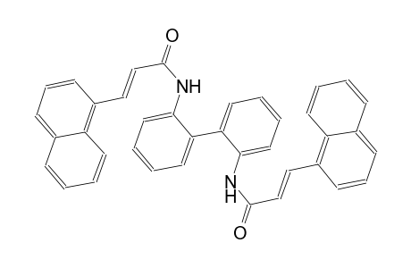 (2E)-3-(1-naphthyl)-N-(2'-{[(2E)-3-(1-naphthyl)-2-propenoyl]amino}[1,1'-biphenyl]-2-yl)-2-propenamide