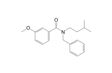 Benzamide, 3-methoxy-N-benzyl-N-(3-methylbutyl)-