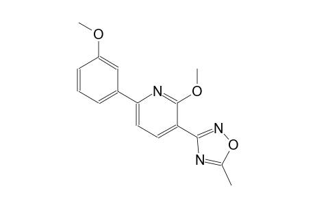 2-methoxy-6-(3-methoxyphenyl)-3-(5-methyl-1,2,4-oxadiazol-3-yl)pyridine