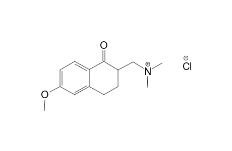 2-DIMETHYLAMINOMETHYL-6-METHOXY-3,4-DIHYDRONAPHTHALEN-1(2H)-ONE-HYDROCHLORIDE