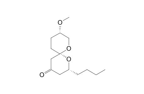 (2R,6S,9S)-2-Butyl-9-methoxy-1,7-dioxaspiro[5.5]undecan-4-one
