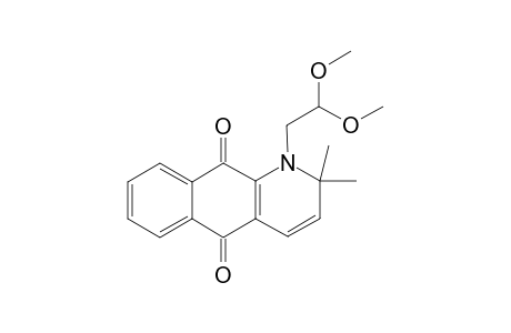 1-(2,2-Dimethoxyeethyl)-2,2-dimethyl-1,2,5,10-tetrahydrobenzo[g]quinoline-5,10-dione