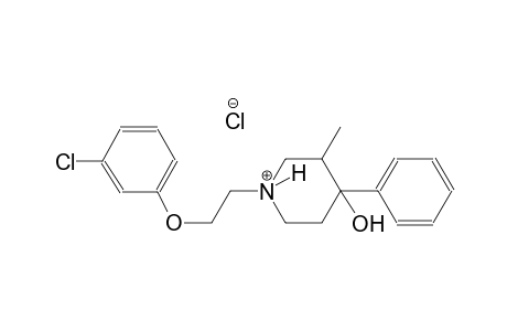 piperidinium, 1-[2-(3-chlorophenoxy)ethyl]-4-hydroxy-3-methyl-4-phenyl-, chloride