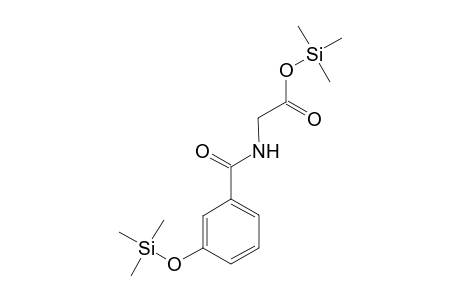 2-[(3-trimethylsilyloxybenzoyl)amino]acetic acid trimethylsilyl ester