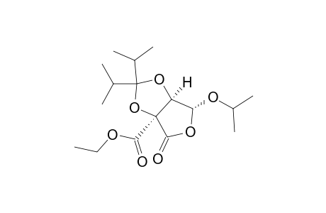 Furo[3,4-d]-1,3-dioxole-3a(4H)-carboxylic acid, dihydro-6-(1-methylethoxy)-2,2-bis(1-methylethyl)-4-oxo-, ethyl ester, (3a.alpha.,6.alpha.,6a.alpha.)-(.+-.)-