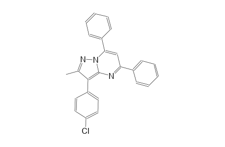 pyrazolo[1,5-a]pyrimidine, 3-(4-chlorophenyl)-2-methyl-5,7-diphenyl-