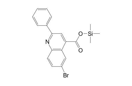 6-Bromo-2-phenyl-4-quinolinecarboxylic acid, tms derivative