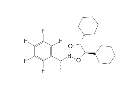 (4R,5R)-4,5-dicyclohexyl-2-[(1R)-1-(2,3,4,5,6-pentafluorophenyl)ethyl]-1,3,2-dioxaborolane