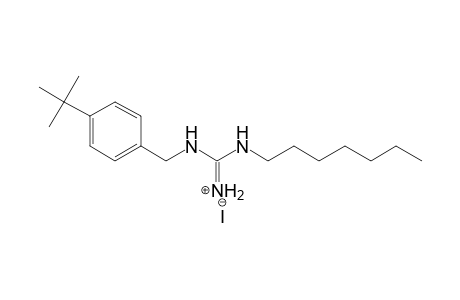 Guanidine, N-[[4-(1,1-dimethylethyl)phenyl]methyl]-N'-heptyl-,monohydriodide
