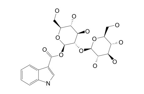 3-CARBOXY-INDOLE-10-O-[BETA]-D-GLUCOPYRANOSYL-(1->2)-[BETA]-D-GLUCOPYRANOSYLESTER
