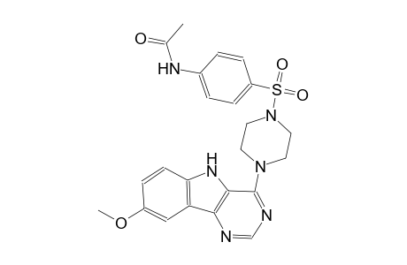 acetamide, N-[4-[[4-(8-methoxy-5H-pyrimido[5,4-b]indol-4-yl)-1-piperazinyl]sulfonyl]phenyl]-