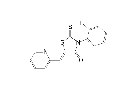 (5Z)-3-(2-fluorophenyl)-5-(2-pyridinylmethylene)-2-thioxo-1,3-thiazolidin-4-one