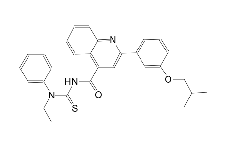 N-ethyl-N'-{[2-(3-isobutoxyphenyl)-4-quinolinyl]carbonyl}-N-phenylthiourea