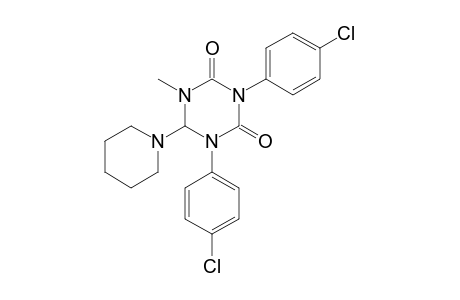 1,3-bis(p-chlorophenyl)dihydro-5-methyl-6-piperidino-s-triazine-2,4(1H,3H)-dione