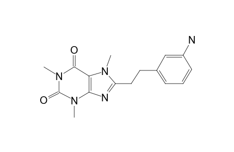 Purin-2,6-dione, 1,3,7-trimethyl-8-[2-(3-aminophen)ethyl]-