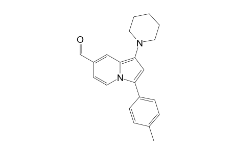 1-(Piperidin-1-yl)-3-(p-tolyl)indolizine-7-carbaldehyde