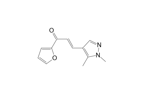 (E)-3-(1,5-dimethyl-4-pyrazolyl)-1-(2-furanyl)-2-propen-1-one