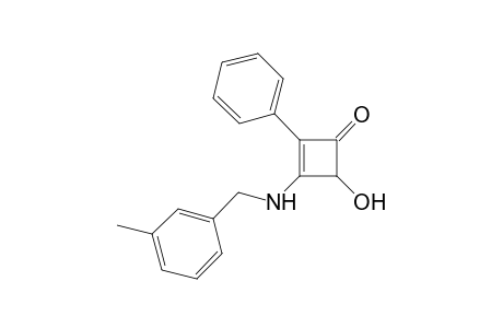 4-Hydroxy-3-(3-methylbenzyllamino)-2-phenylcyclobutenone