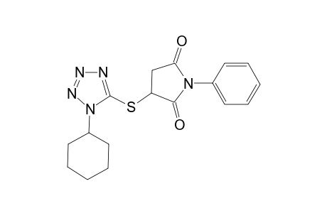 3-(1-cyclohexyltetrazol-5-yl)sulfanyl-1-phenyl-pyrrolidine-2,5-dione