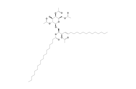 BETA-D-GALACTOPYRANOSYL-(2,4,6-TRI-O-ACETYL)-1'-(3'-O-ACETYL)-CERAMIDE