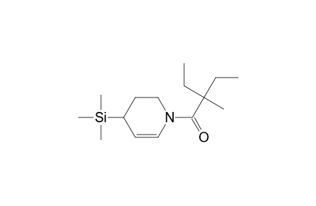 Pyridine, 1-(2-ethyl-2-methyl-1-oxobutyl)-1,2,3,4-tetrahydro-4-(trimethylsilyl)-