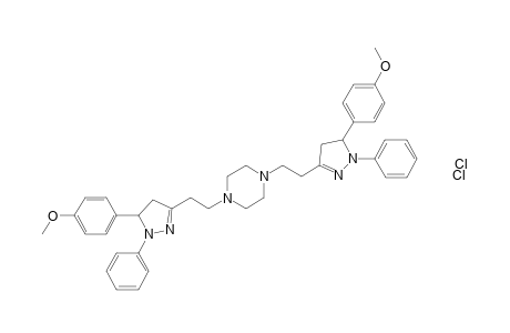 1,4-Bis(2-(5-(4-methoxyphenyl)-1-phenyl-4,5-dihydro-1H-pyrazol-3-yl)ethyl)-piperazine dihydrochloride