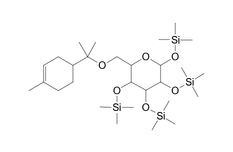 .beta.-[(S)-.alpha.-terpinyl]-D-glucopyranoside-tetrakis(trimethylsilyl)-ether
