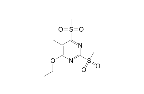 4-ETHOXY-5-METHYL-2,6-BIS-(METHYLSULFONYL)-PYRIMIDINE