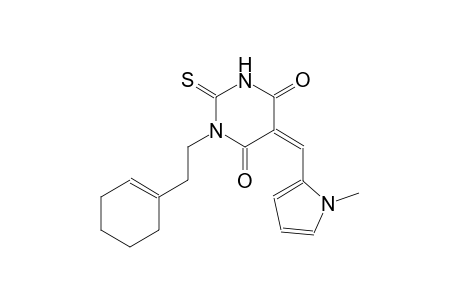 (5Z)-1-[2-(1-cyclohexen-1-yl)ethyl]-5-[(1-methyl-1H-pyrrol-2-yl)methylene]-2-thioxodihydro-4,6(1H,5H)-pyrimidinedione