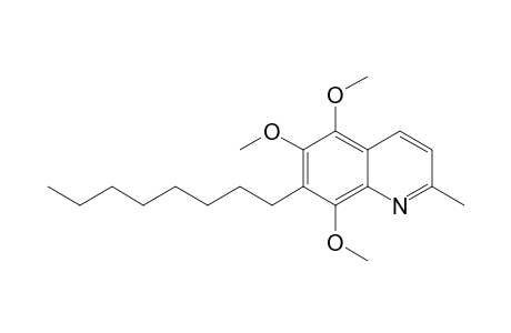 5,6,8-Trimethoxy-7-octyl-2-methylquinoline