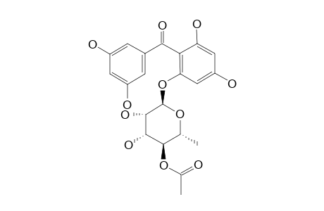 PETIOLIN-G;2',3,4',5,6'-PENTAHYDROXYBENZOPHENONE-2'-O-(4''-ACETOXY)-ALPHA-L-RHANOPYRANOSIDE