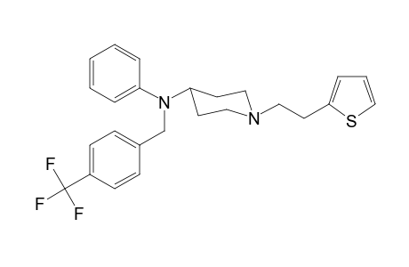 N-Phenyl-N-(4-trifluoromethylbenzyl)-1-[2-(thiophen-2-yl)ethyl]piperidin-4-amine