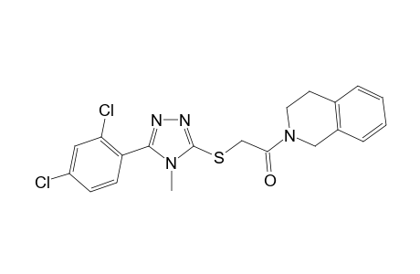 Isoquinoline, 2-[2-[[5-(2,4-dichlorophenyl)-4-methyl-4H-1,2,4-triazol-3-yl]thio]acetyl]-1,2,3,4-tetrahydro-