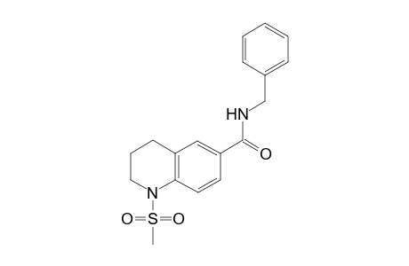 6-Quinolinecarboxamide, 1,2,3,4-tetrahydro-1-(methylsulfonyl)-N-(phenylmethyl)-
