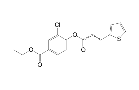 2-thiopheneacrylic acid, ester with 3-chloro-4-hydroxybenzoic acid, ethyl ester