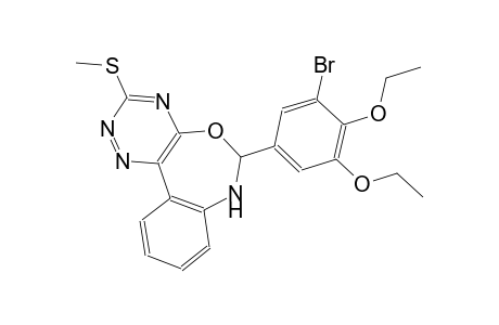 6-(3-bromo-4,5-diethoxyphenyl)-3-(methylsulfanyl)-6,7-dihydro[1,2,4]triazino[5,6-d][3,1]benzoxazepine