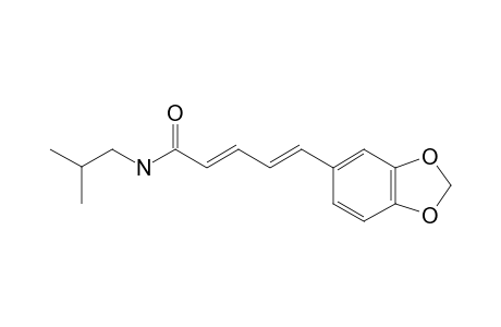 PIPERLONGUMININE;(2E,4E)-N-ISOBUTYL-5-(3',4'-METHYLENEDIOXY-PHENYL)-PENTA-2,4-DIEN-AMIDE
