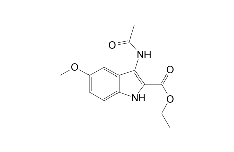 1H-Indole-2-carboxylic acid, 3-acetylamino-5-methoxy-, ethyl ester