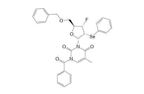 1-(5-O-BENZYL-2,3-DIDEOXY-3-FLUORO-2-PHENYLSELENYL-ALPHA-D-RIBOFURANOSYL)-N(3)-BENZOYLTHYMINE
