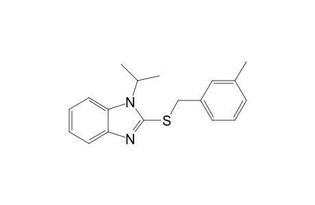 1-isopropyl-2-(m-tolylmethylsulfanyl)benzimidazole