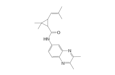 Cyclopropanecarboxylic acid, 2,2-dimethyl-3-(2-methylpropenyl)-, (2,3-dimethylquinoxalin-6-yl)amide