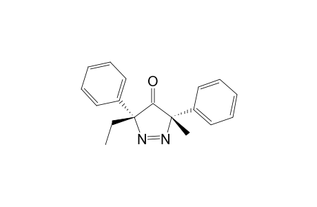 cis-3-Ethyl-3,5-dihydro-5-methyl-3,5-diphenyl-4H-pyrazol-4-one