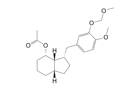(3S*,3aS*,4S*,7aS*)-3-[4-Methoxy-3-(methoxymethoxy)benzyl]octahydro-1H-in den-4-yl acetate