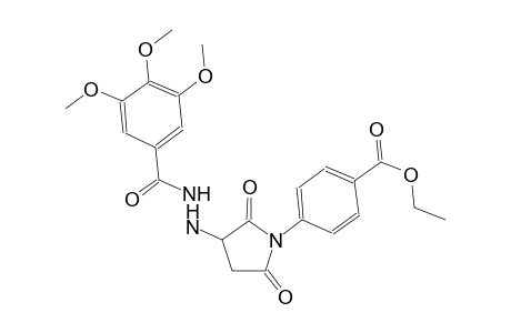 ethyl 4-{2,5-dioxo-3-[2-(3,4,5-trimethoxybenzoyl)hydrazino]-1-pyrrolidinyl}benzoate