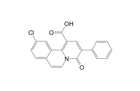 10-chloranyl-4-oxidanylidene-3-phenyl-benzo[a]quinolizine-1-carboxylic acid