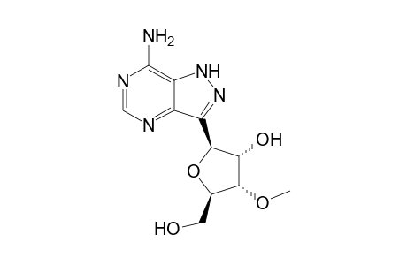 (2S,3S,4S,5R)-2-(7-amino-2H-pyrazolo[4,3-d]pyrimidin-3-yl)-4-methoxy-5-methylol-tetrahydrofuran-3-ol