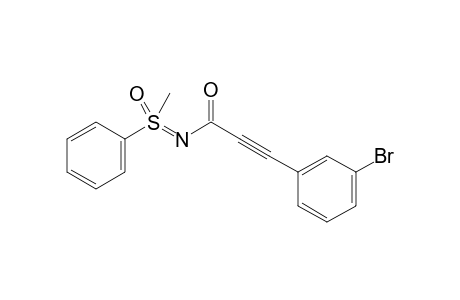 3-(3-Bromophenyl)-N-[methyl(oxo)(phenyl)-lamda6-sulfaneylidene]propiolamide